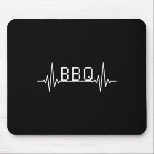 Heartbeat Grillen Grill Masters Gift Grillen Theme Mousepad