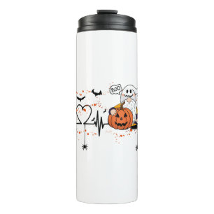 Heartbeat Halloween, Halloween, Pumpkin Boo Thermosbecher