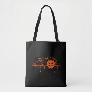 Heartbeat Halloween, Halloween Vibes, Pumpkin Tasche
