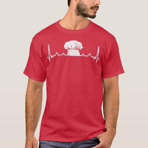 Heartbeat Head Köche Cooking T-Shirt