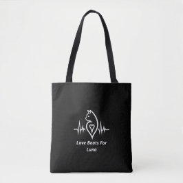 Heartbeat - Katze - Personalisierte Liebe für Haus Tasche
