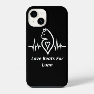 Heartbeat Katze - Personalisierte Tierliebe  iPhone 14 Hülle