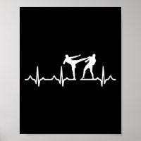Heartbeat Kickboxing Shirt Kick Boxing Karate T-Sh