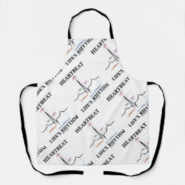 Heartbeat Life-Rhythmus EKG/EKG Elektrokardiogramm Schürze