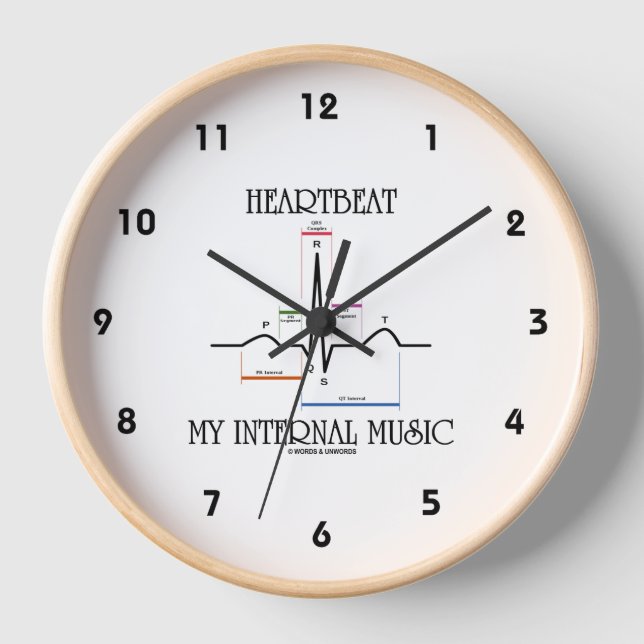 Heartbeat Mein internes Musikelektrokardiogramm EK Uhr (Vorderseite)