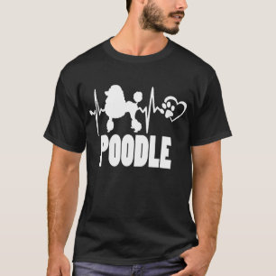 Heartbeat - Poodle - Hund Bester Freund T - Shirt