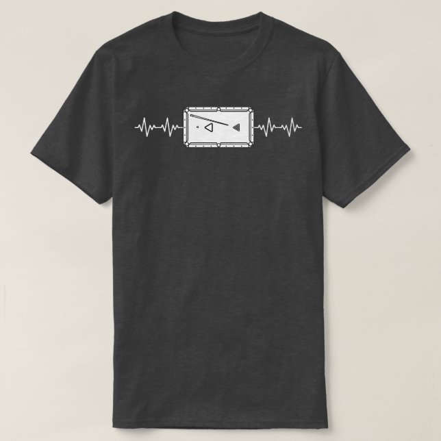 Heartbeat Pool Billard Evolution Snooker Player T-Shirt (Design vorne)