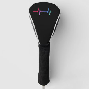 Heartbeat Regenbogen Stolz LGBTQ Verbündeter  Golf Headcover