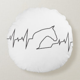 Heartbeat Rundes Kissen