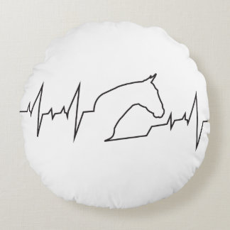 Heartbeat Rundes Kissen