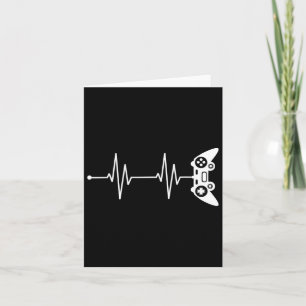 Heartbeat-Shirt-Geschenk für Video-Game-Lover-Vide Karte