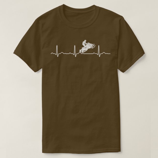 Heartbeat Snowmobile Ich Wollte gerade, um Winters T-Shirt (Design vorne)
