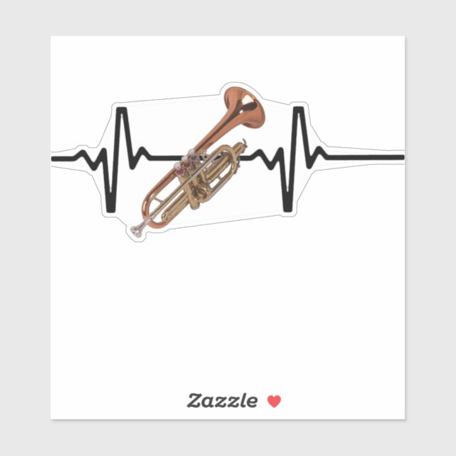 Heartbeat Trump Aufkleber (Blatt)