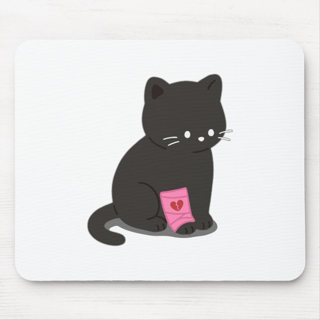 Heartbroken Cat Mousepad (Vorne)