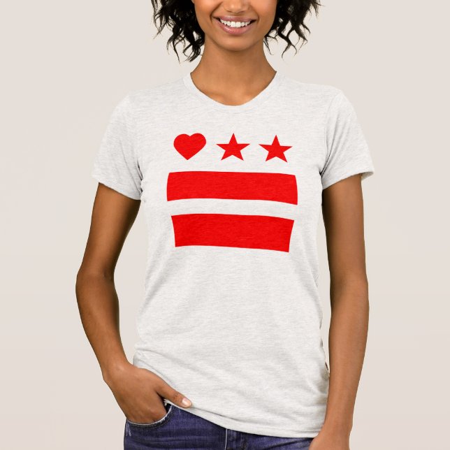 HeartDC im Aschen-Grau T-Shirt (Vorderseite)