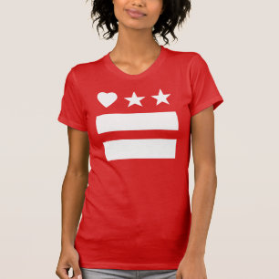 HeartDC inverse sur le T-shirt rouge