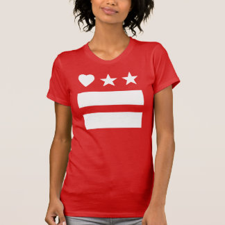 HeartDC inverse sur le T-shirt rouge