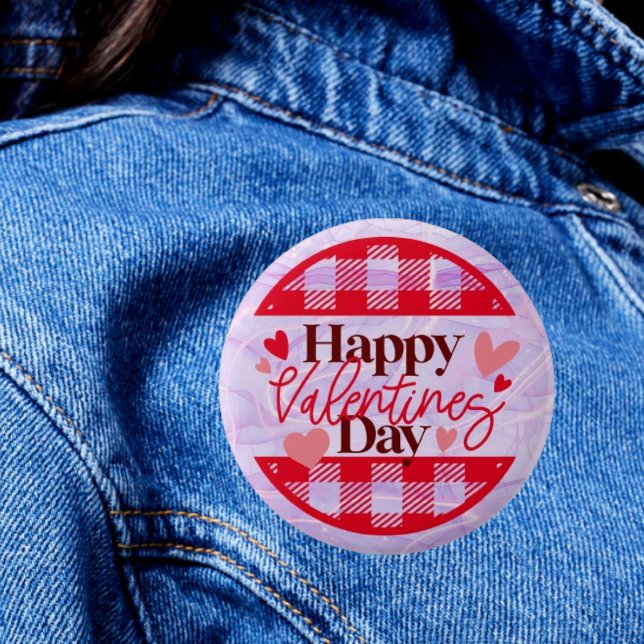 Heartfelt Celebration: Happy Valentines Day Button (Von Creator hochgeladen)