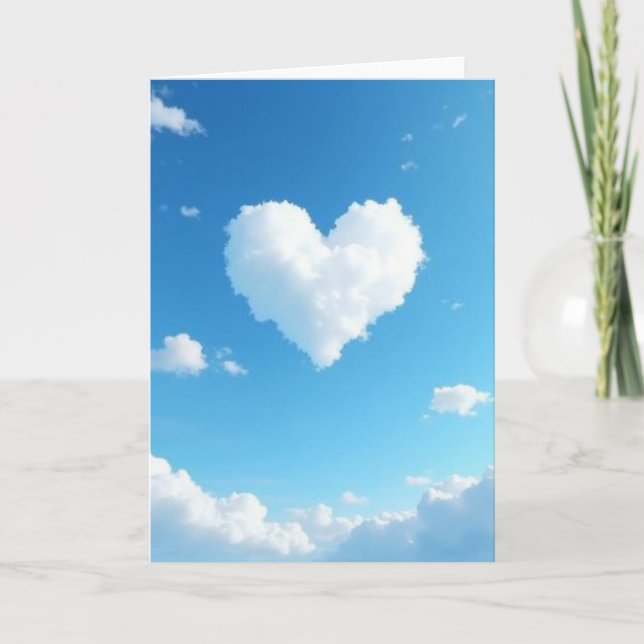 Heartfelt Cloudscape Love Card Karte (Vorderseite)