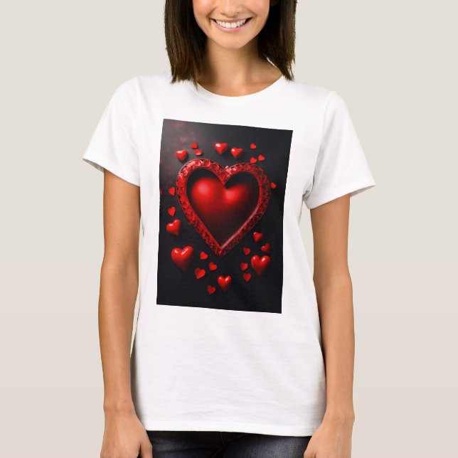 Heartfelt Elegance: Women's T - Shirt Collection" (Vorderseite)