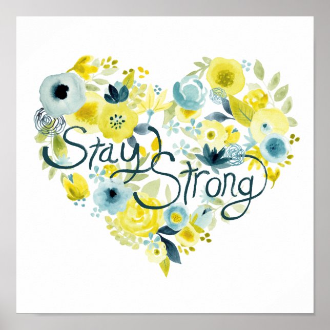 Heartfelt Floral I Poster (Vorne)