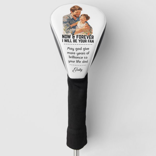 Heartfelt Gift mit der Nachricht an Golfspieler Va Golf Headcover (Vorderseite)