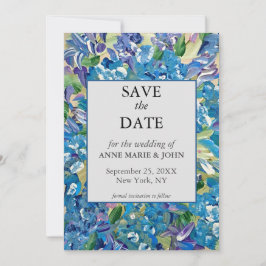 Heartfelt Hydrangea QR Code Hochzeit speichern das Save The Date