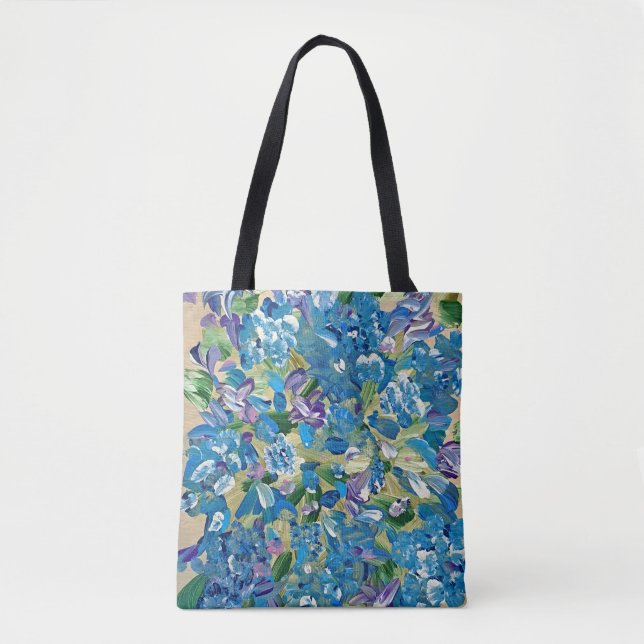 Heartfelt Hydrangea Tote Bag Tasche (Vorderseite)