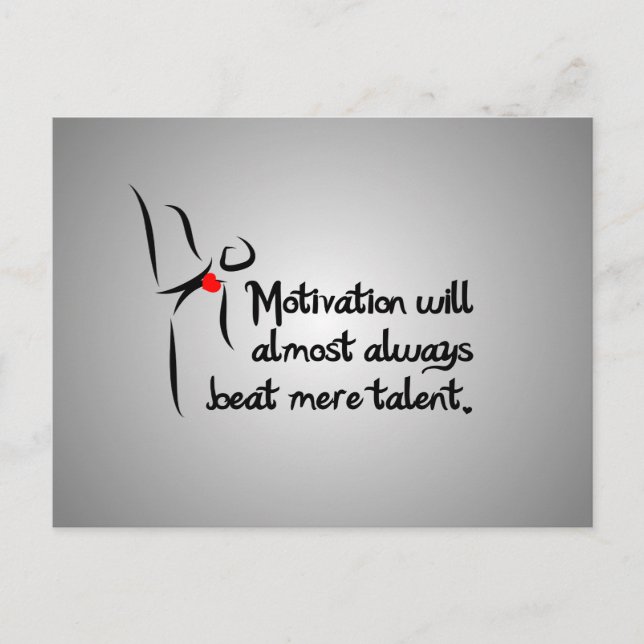 Heartfelt Motivation Tanz Postkarte (Vorderseite)