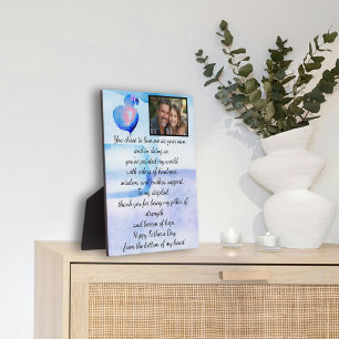 Heartfelt Vathers' Day tabletop plaque Fotoplatte
