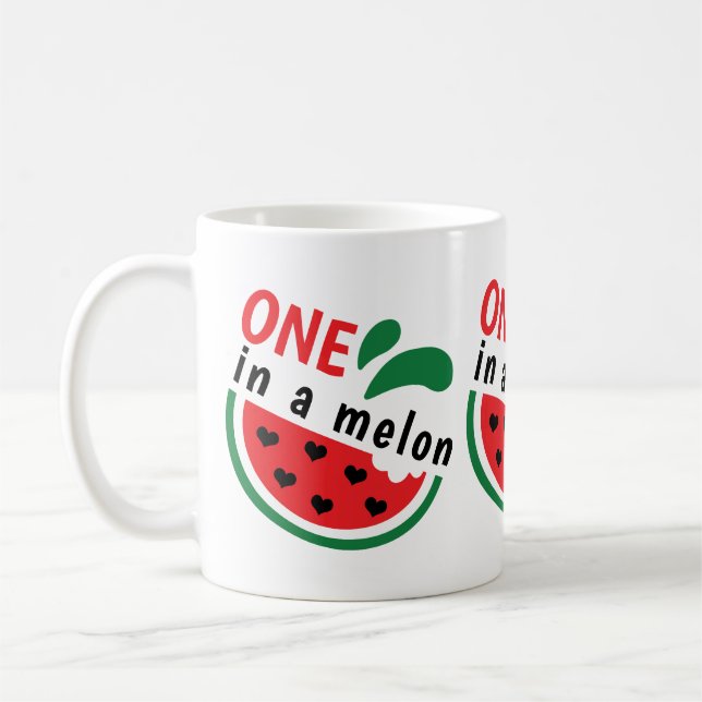 Heartfelt Watermelon ONE in Melon Kaffeetasse (Links)