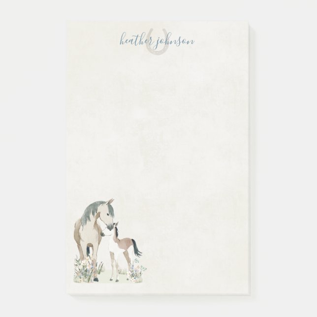 Hearthlight Notes Meadow & Mane Notes Post-it Klebezettel (Vorderseite)