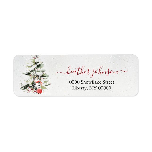 Hearthlight Notes Winter Cozy Kitten Personalisier (Vorne)