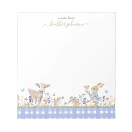 Hearthlight-Notizen Frühlingsweiche Gingham-Wiese Notizblock