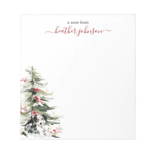 Hearthlight-Notizen Winter Cozy Hund Personalisier Notizblock