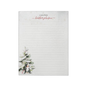Hearthlight-Notizen Winter Cozy Hund Personalisier Notizblock