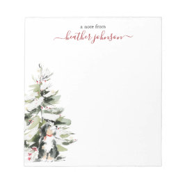 Hearthlight-Notizen Winter Cozy Hund Personalisier Notizblock