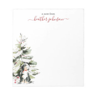 Hearthlight-Notizen Winter Cozy Hund Personalisier Notizblock
