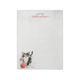 Hearthlight-Notizen Winter Cozy Kitten Personalisi Notizblock