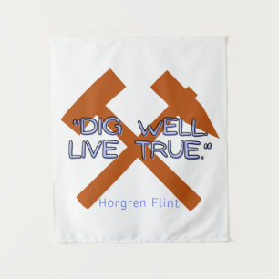 Hearthstone Sprichwort - Kleines Tapestück Wandteppich