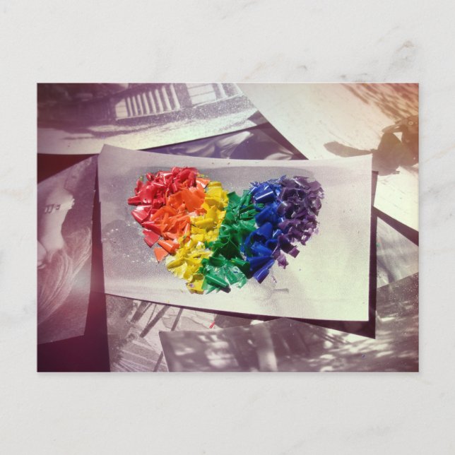 Hearthues (Crayon-Liebe) Postkarte (Vorderseite)