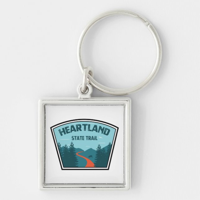 Heartland Staat Trail Schlüsselanhänger (Vorne)