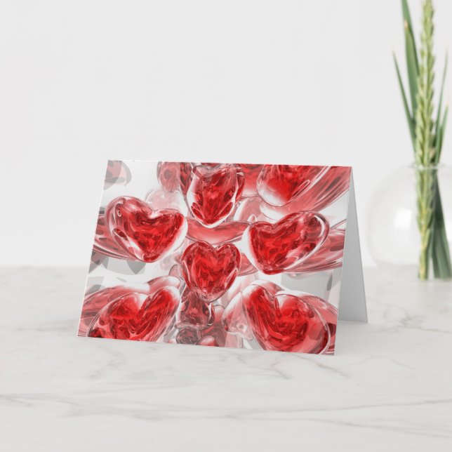 Hearts Afire Abstract  Card Karte (Vorderseite)