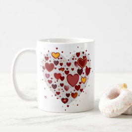 Hearts allover kaffeetasse