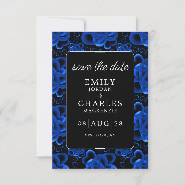 Hearts Alots Elegante Wedding Save The Date (Vorderseite)