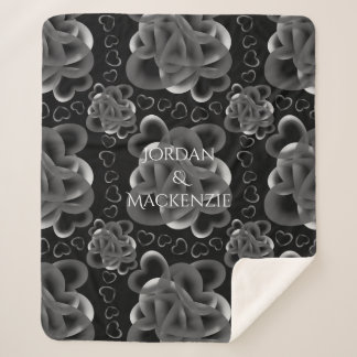 Hearts Alots Pattern Sherpadecke