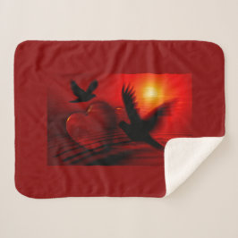 Hearts and Doves Sherpadecke