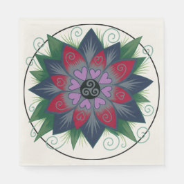 Hearts and Vines Serviette