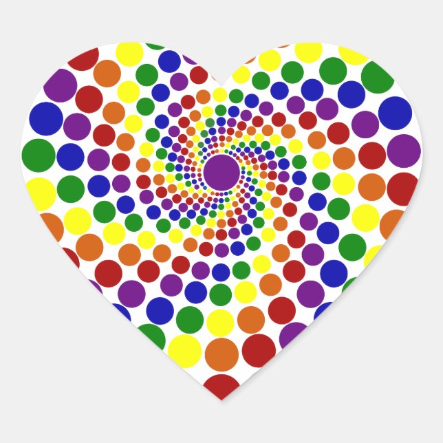 Hearts Awhirl Sticker (Vorderseite)