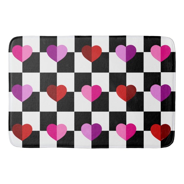 Hearts Bath Mat Badematte (Vorderseite)